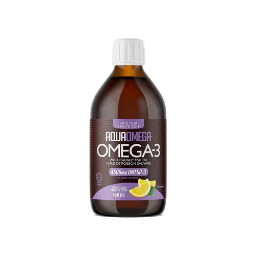 AquaOmega  5X Omega3, High DHA 4500 mg, Lemon