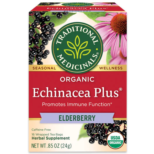Traditional Medicinals® Organic Echinacea Plus with Elderberry Tea