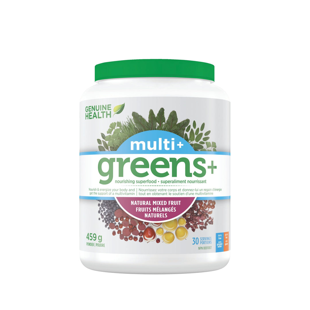 Genuine Health Greens+ Multivitamin, mixed fruit