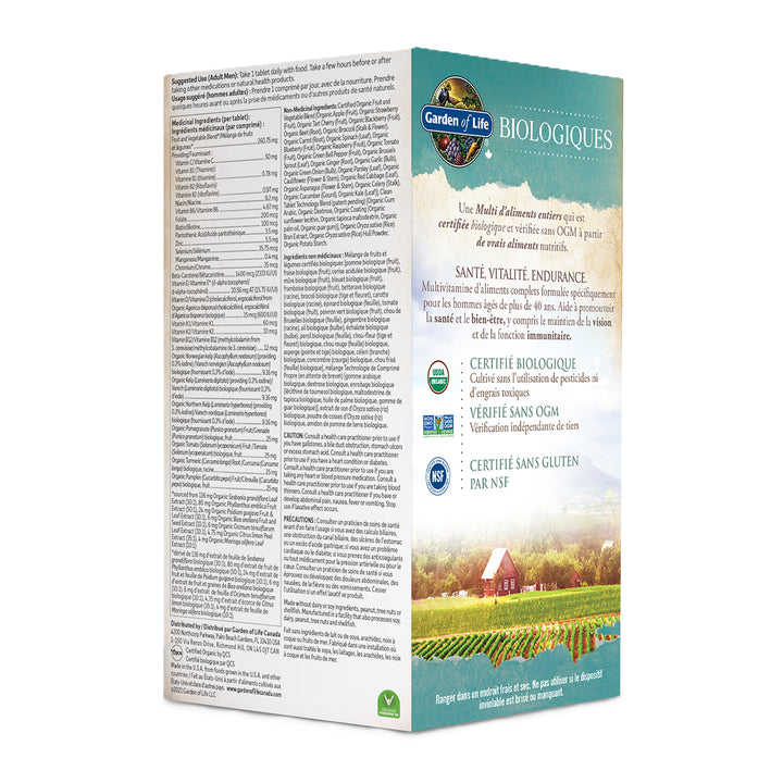 Garden of Life Organics Men's 40+ Multi