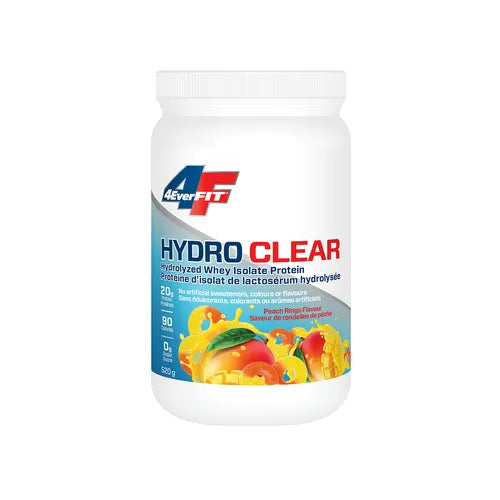 4EVERFIT Hydro Clear Whey Protein Isolate Peach Rings Flavour