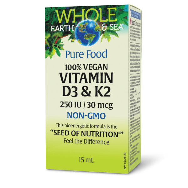 Whole Earth & Sea Vegan Vitamin D3 & K2