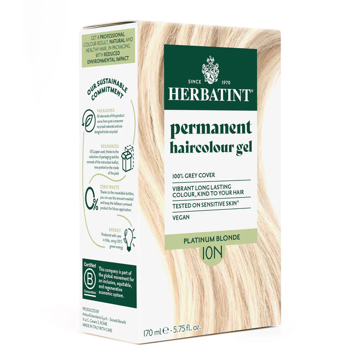 Herbatint Permanent Haircolour Gel 10N Platinum Blonde