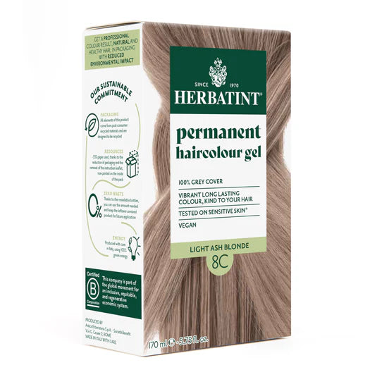 Herbatint Permanent Haircolour Gel 8C Light Ash Blonde