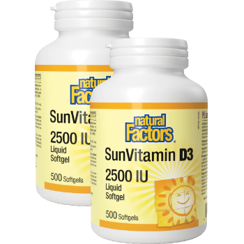 SunVitamin D3 2500 IU softgels
