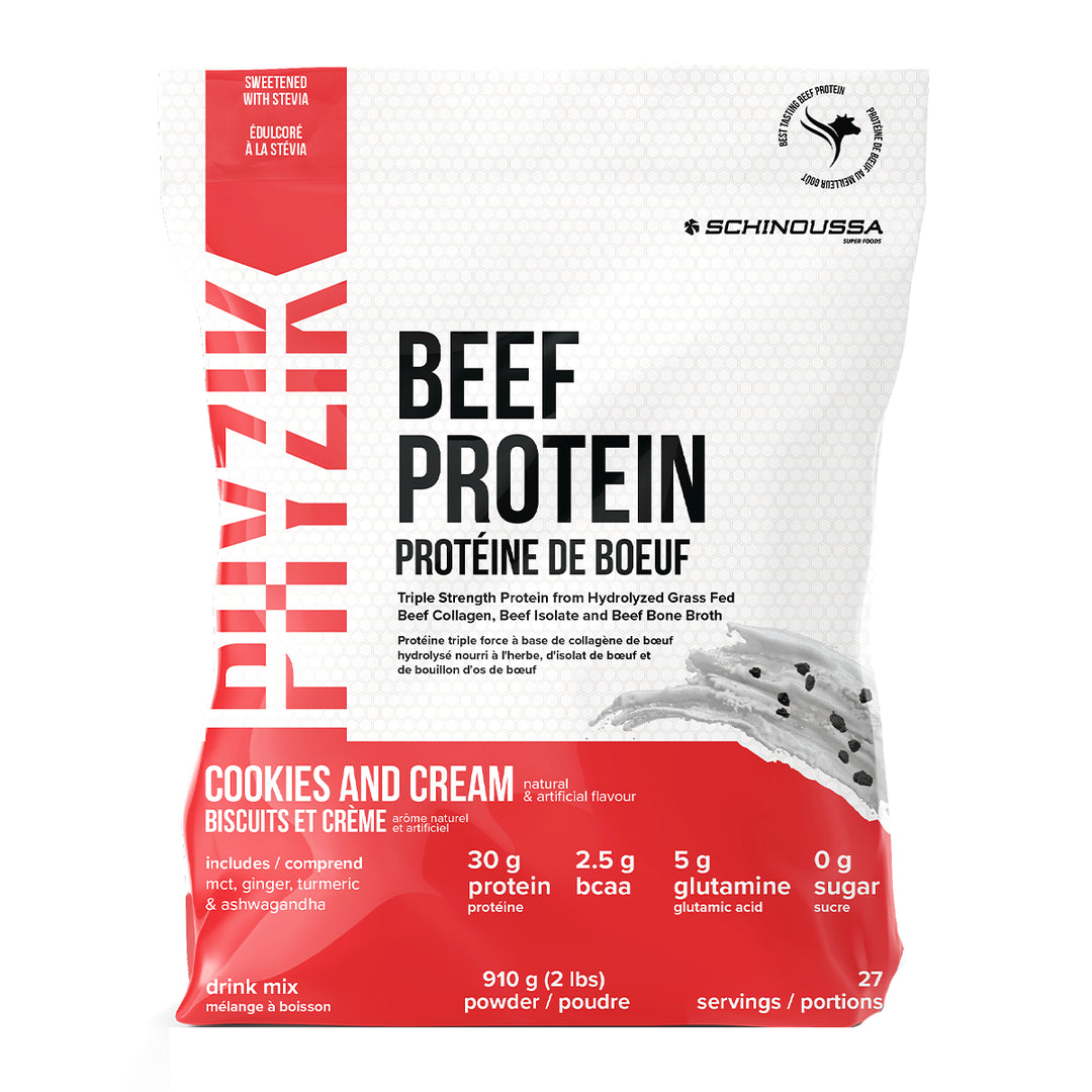 Schinoussa Beef Protein Cookies and Cream - 910 g