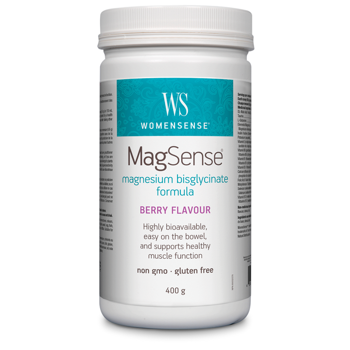 MagSense® magnesium bisglycinate formula Berry Flavour Powder