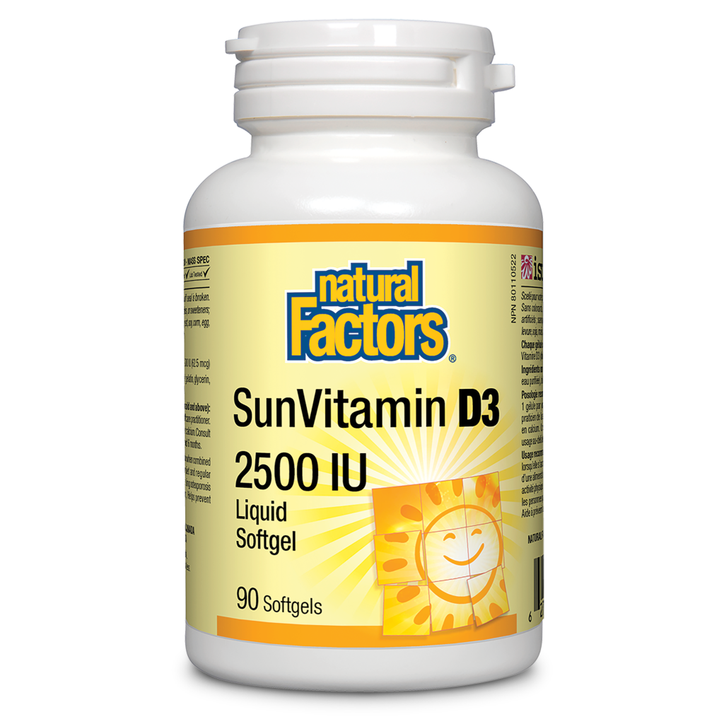 SunVitamin D3 2500 IU softgels