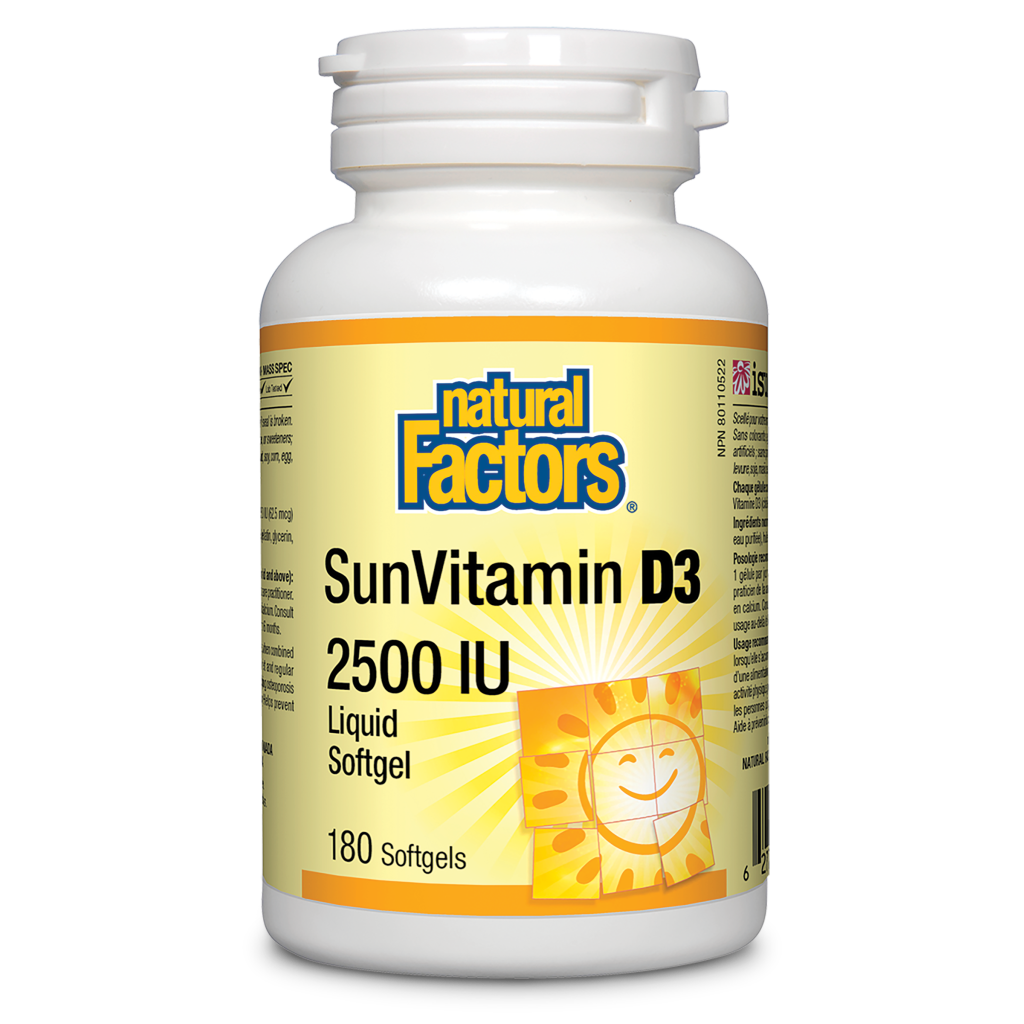SunVitamin D3 2500 IU softgels