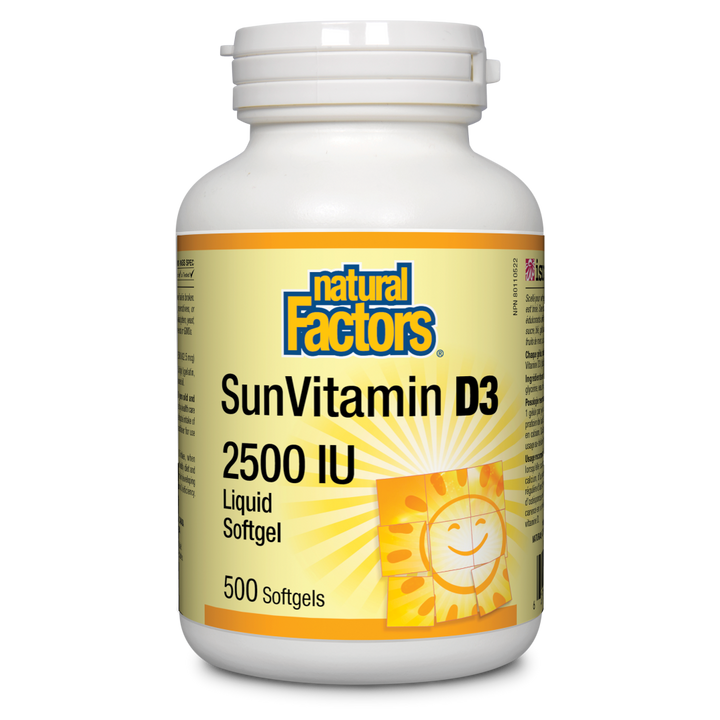 SunVitamin D3 2500 IU softgels