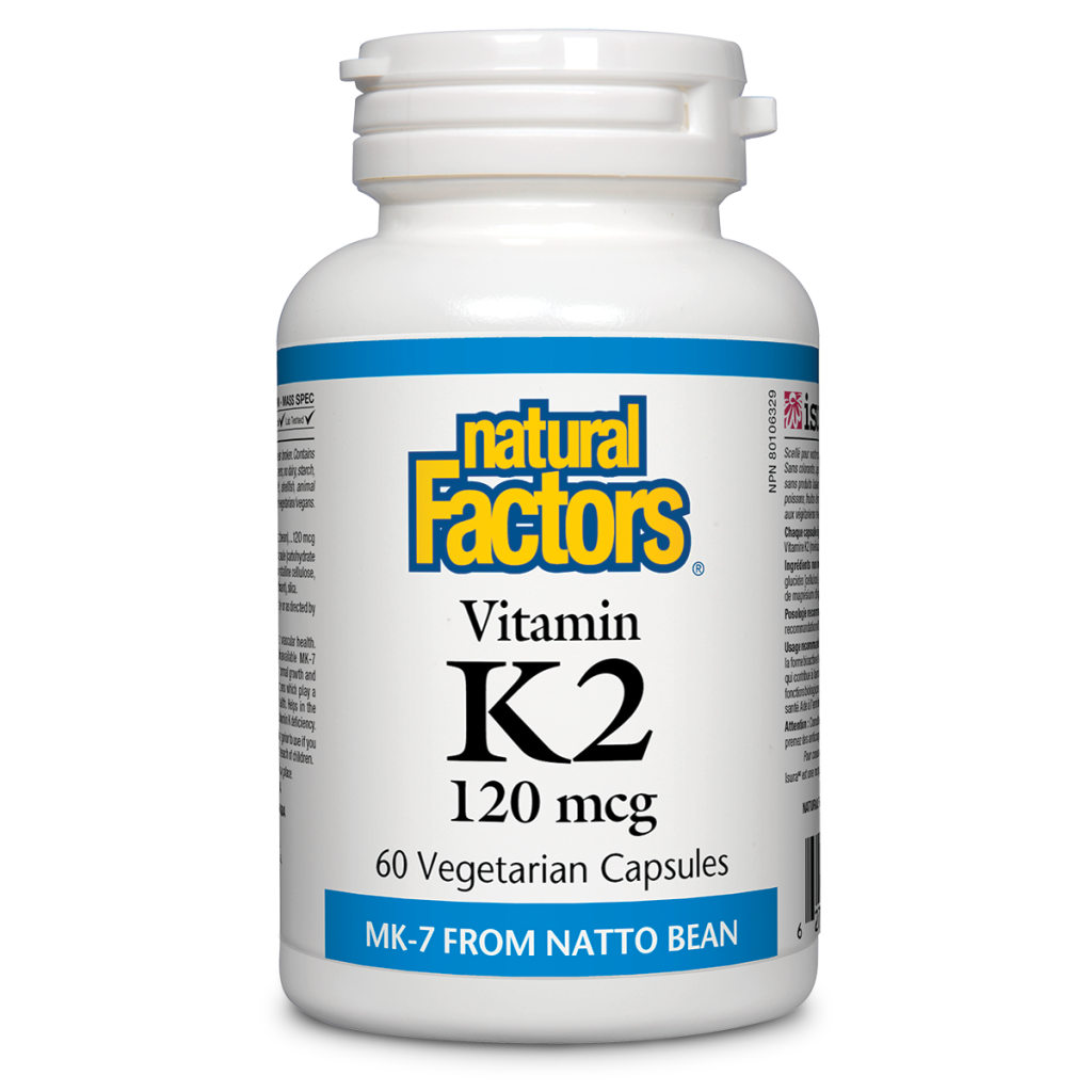 Vitamin K2 120 mcg vegetable capsules