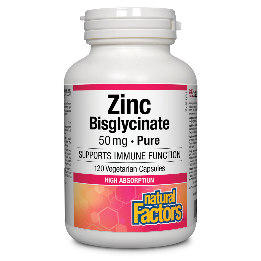 Zinc Bisglycinate 50 mg - 120 vegetarian capsules