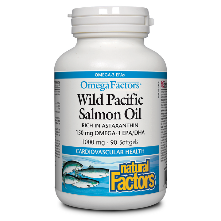 Wild Pacific Salmon Oil 1300 mg, OmegaFactors® Softgel