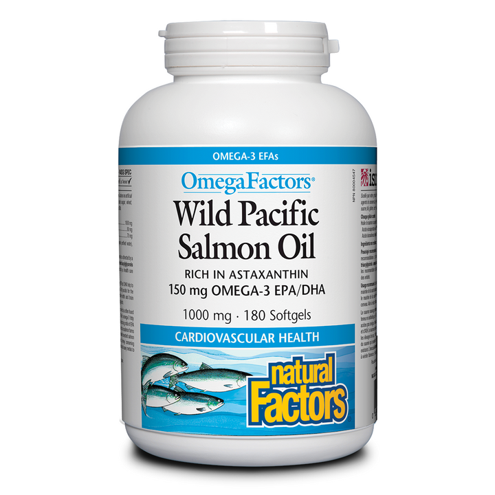 Wild Pacific Salmon Oil 1300 mg, OmegaFactors® Softgel