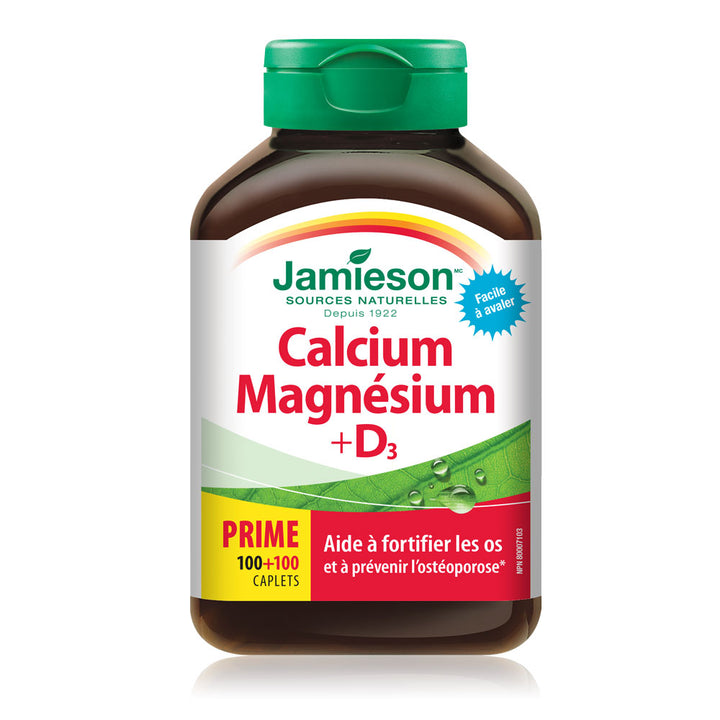 Jamieson Calcium Magnesium + Vitamin D3 Caplets