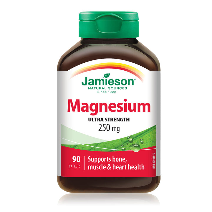 Jamieson Magnesium High Potency Caplets, 250 mg