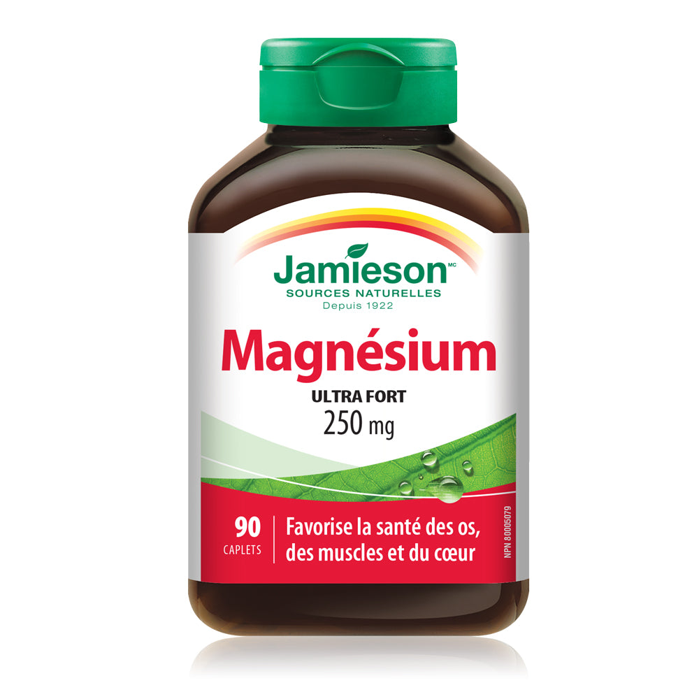 Jamieson Magnesium High Potency Caplets, 250 mg