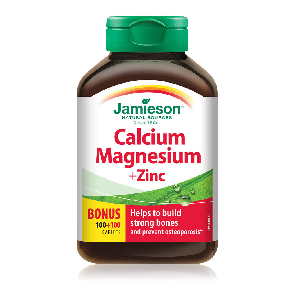 Jamieson Calcium Magnesium + Zinc Caplets