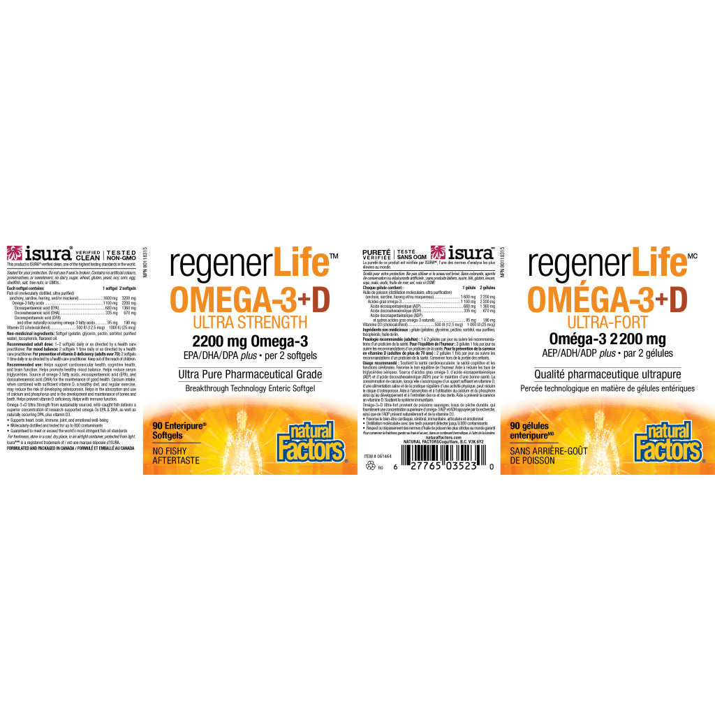 RegenerLife OMEGA-3+D
