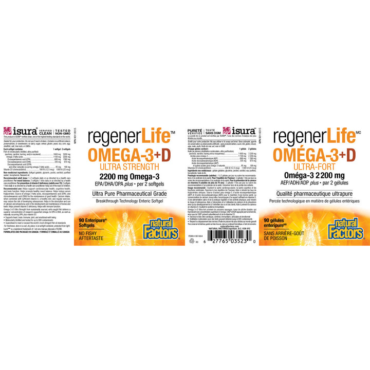 RegenerLife OMEGA-3+D