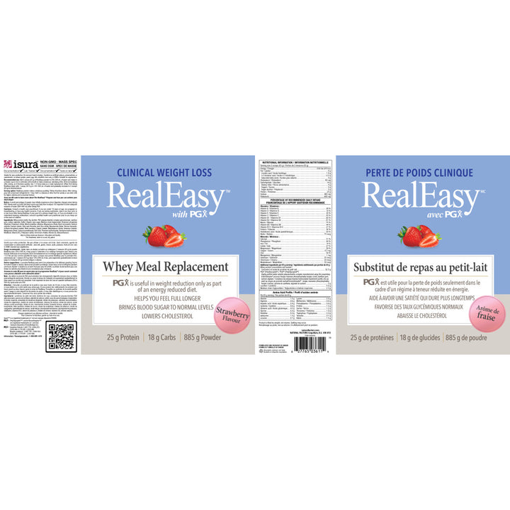 RealEasy with PGX Whey Meal Replacement Strawberry