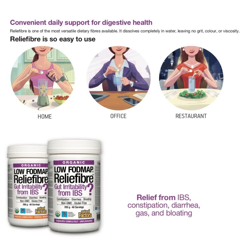 Organic Reliefibre™  Tropical Flavour Powder