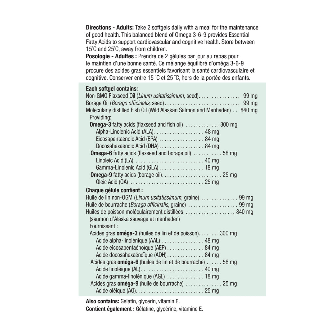 Jamieson Omega 3-6-9 1,200 mg