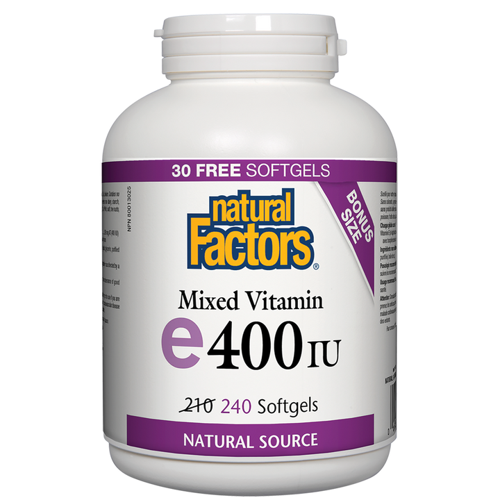 Mixed Vitamin E 400 IU, Natural Source Softgels