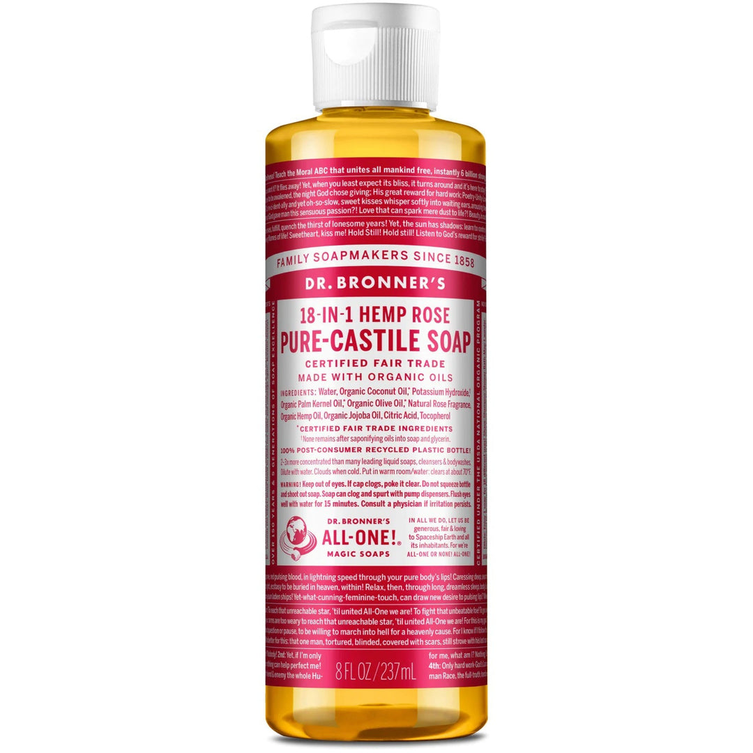 Dr. Bronner's Pure Castile Rose Liquid Soap