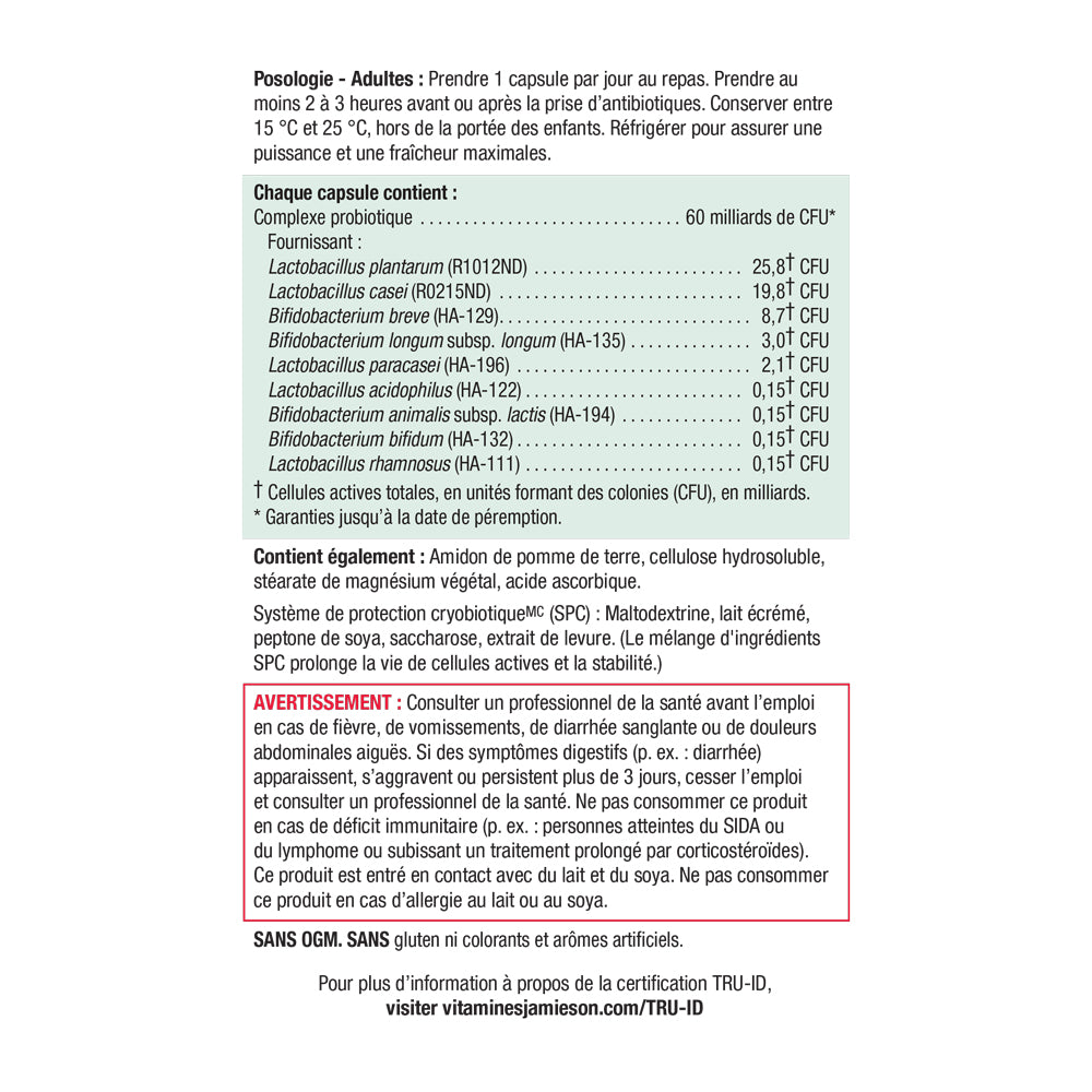 Jamieson 60 Billion Probiotic