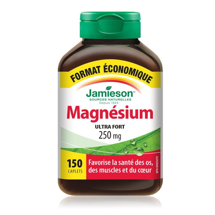 Jamieson Magnesium High Potency Caplets, 250 mg Value Pack