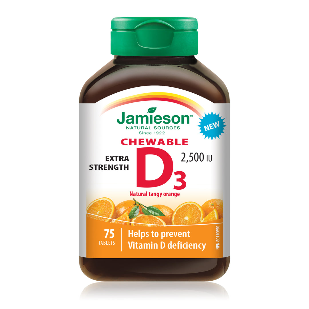 Jamieson Vitamin D3 Chewables Extra Strength