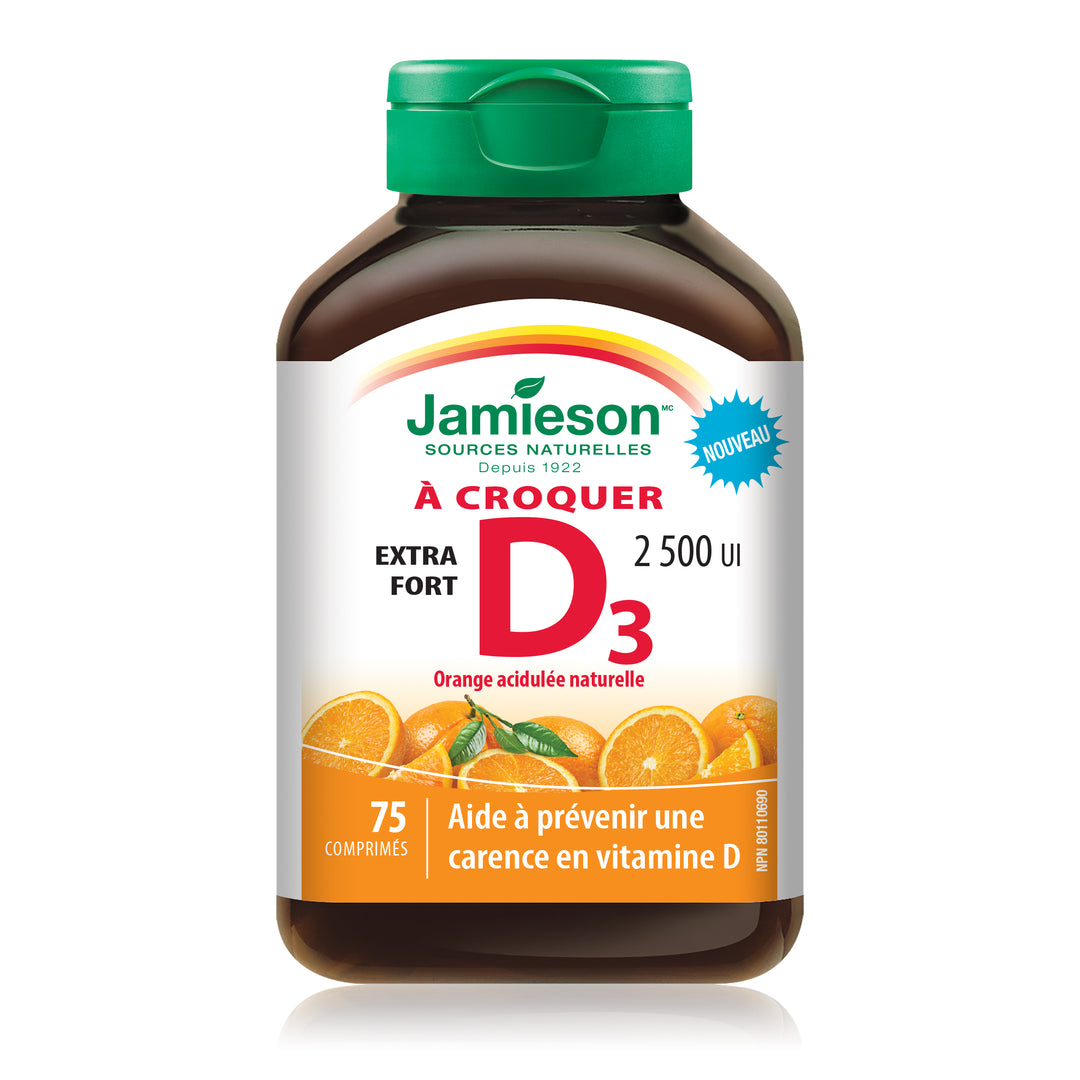 Jamieson Vitamin D3 Chewables Extra Strength
