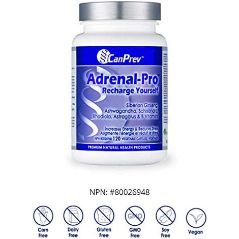 Canprev Adrenal-Pro, Recharge Yourself Vegetarian Capsules