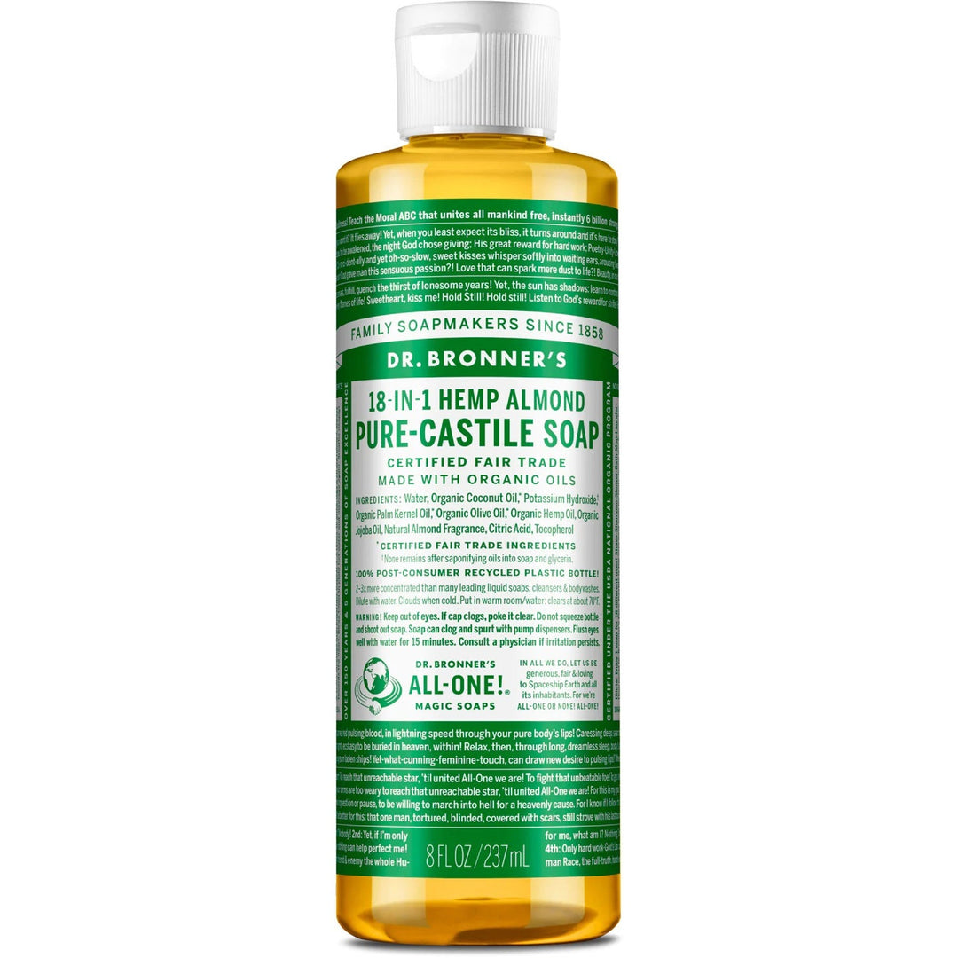 Dr. Bronner's  Pure Castile Almond Liquid Soap