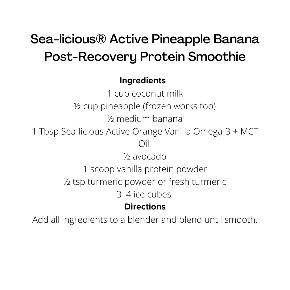 Active Omega-3 + MCT Oil, Orange Vanilla, Sea-licious Liquid