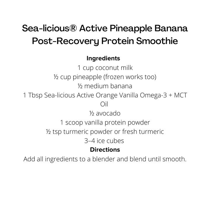 Active Omega-3 + MCT Oil, Orange Vanilla, Sea-licious Liquid