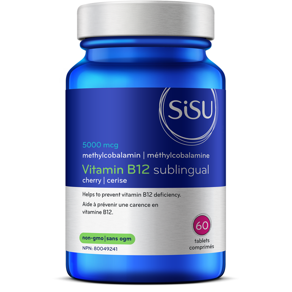 Sisu Vitamin B12 5000 mcg methylcobalamin sublingual tablets