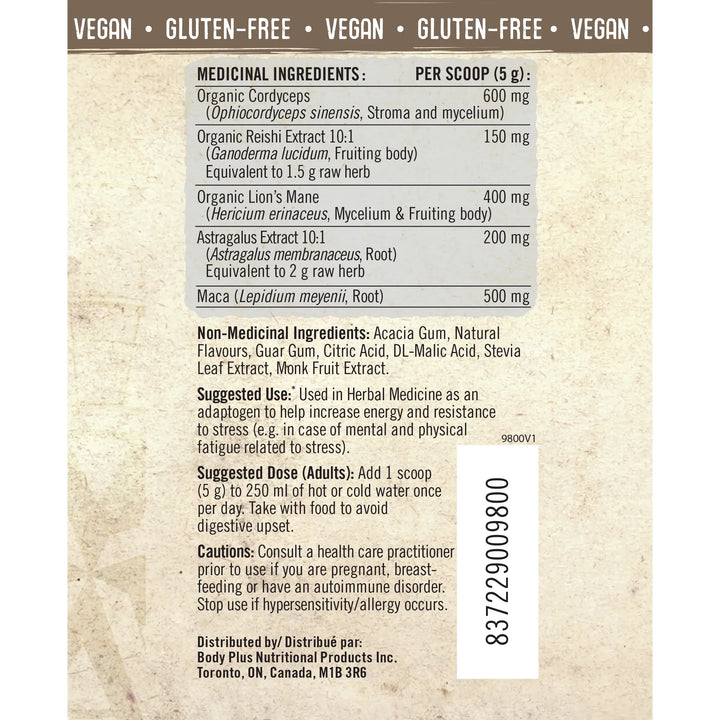 Iron Vegan Balanced Energy, Consume anytime to combat mental fatigue, Iced Tea Lemonade, 150g