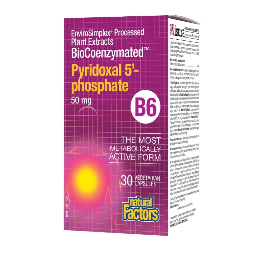 BioCoenzymated™ Pyridoxal 5’-phosphate 50 mg Vegetarian Capsules