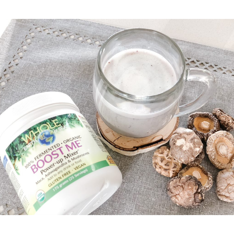 Boost Me™ Power-up Mixer™ Maca, Ashwagandha & Mushrooms, Whole Earth & Sea Powder