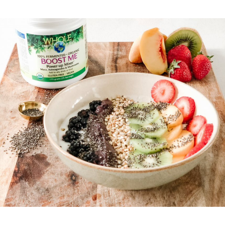 Boost Me™ Power-up Mixer™ Maca, Ashwagandha & Mushrooms, Whole Earth & Sea Powder