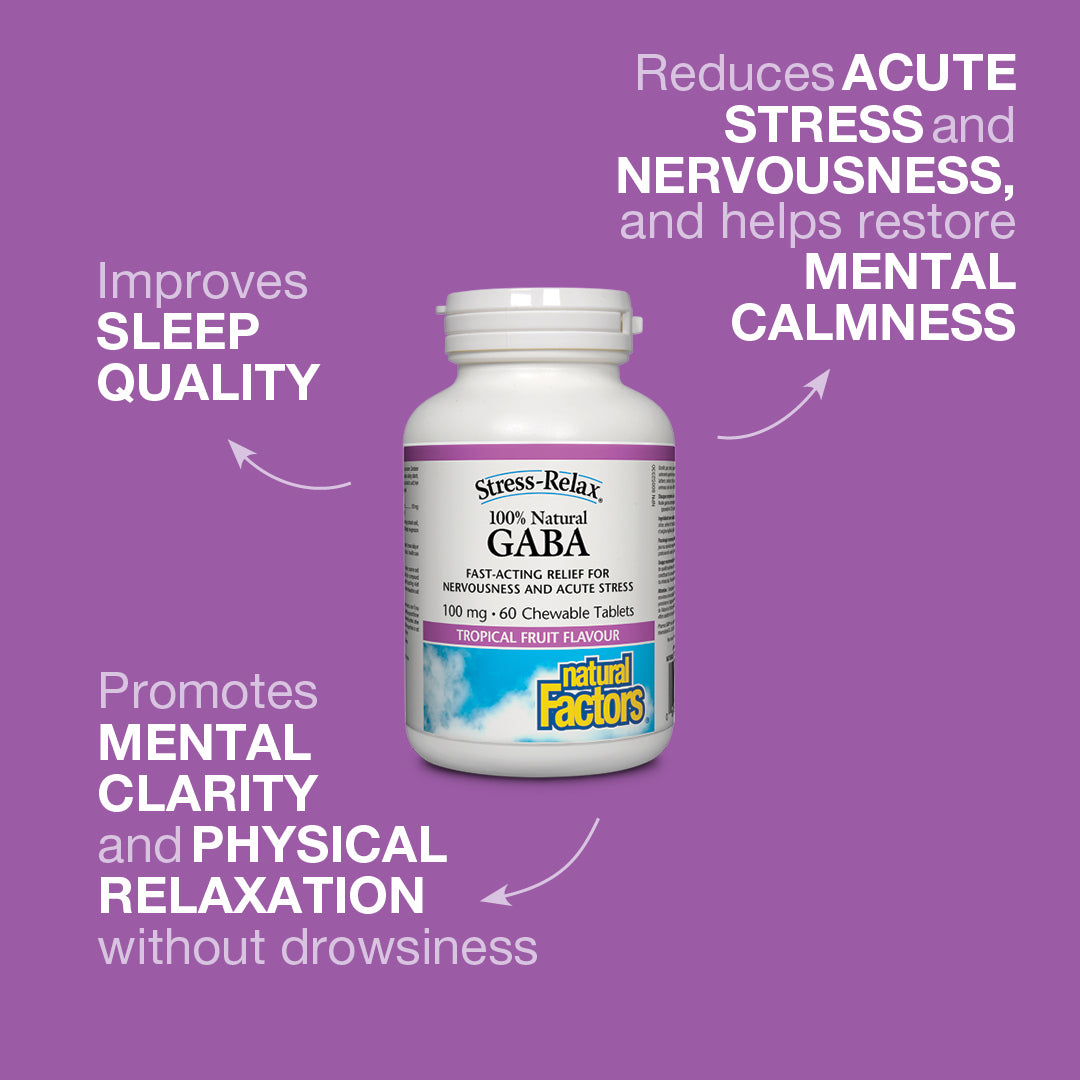 100% Natural GABA 250 mg, Stress-Relax® Vegetarian Capsules