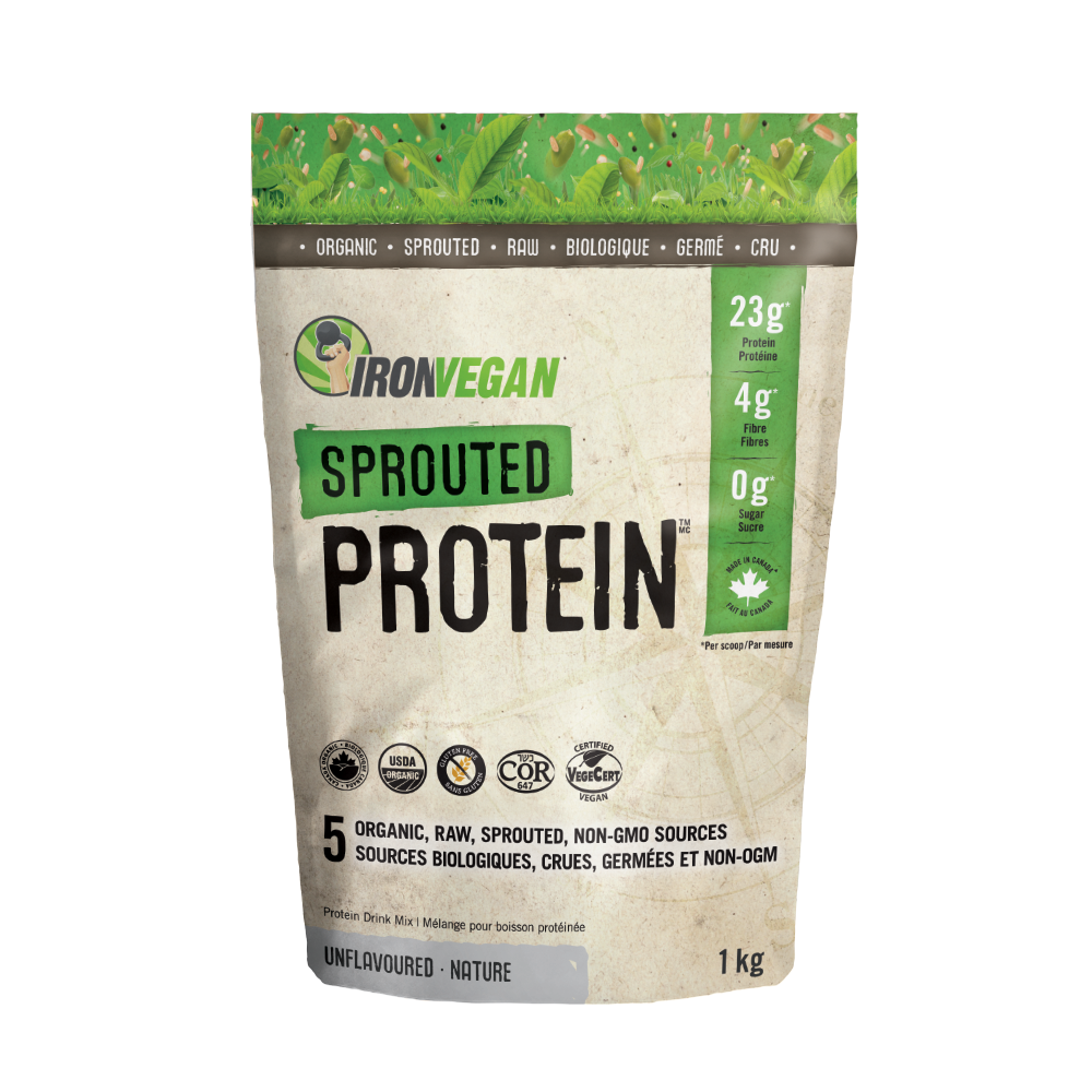 Iron Vegan Sprouted Protein Powder, Unflavoured