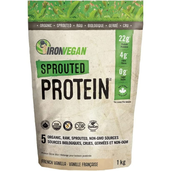 Iron Vegan Sprouted Protein Powder, Vanilla