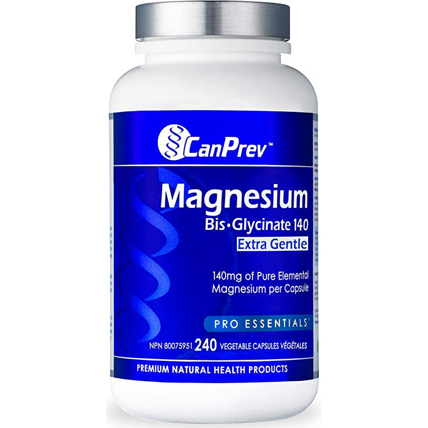 Canprev Magnesium Bisglycinate, Extra gentle Vegetarian Capsules