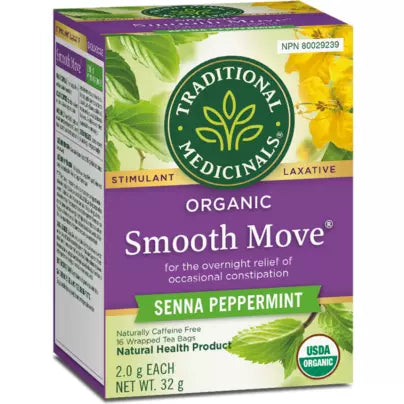 Traditional Medicinals® Smooth Move® Organic herbal tea with Senna and Peppermint