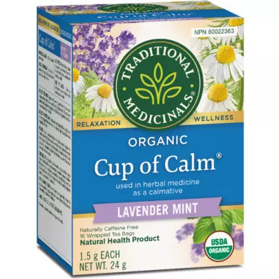 Traditional Medicinals® Cup of calm® Organic herbal Tea