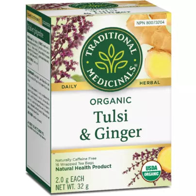Traditional Medicinals® Organic Tulsi and Ginger herbal tea