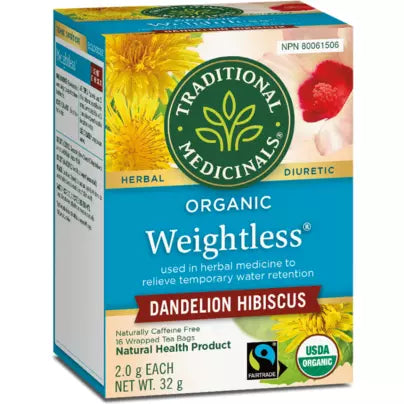 Traditional Medicinals® Weightless® Organic herbal tea with Dandelion and Hibiscus